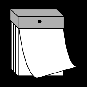 bloc calendrier vide