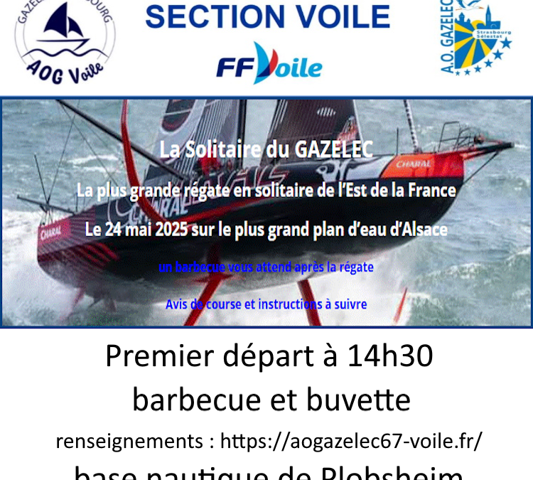 affiche La Solitaire du GAZELEC 2025